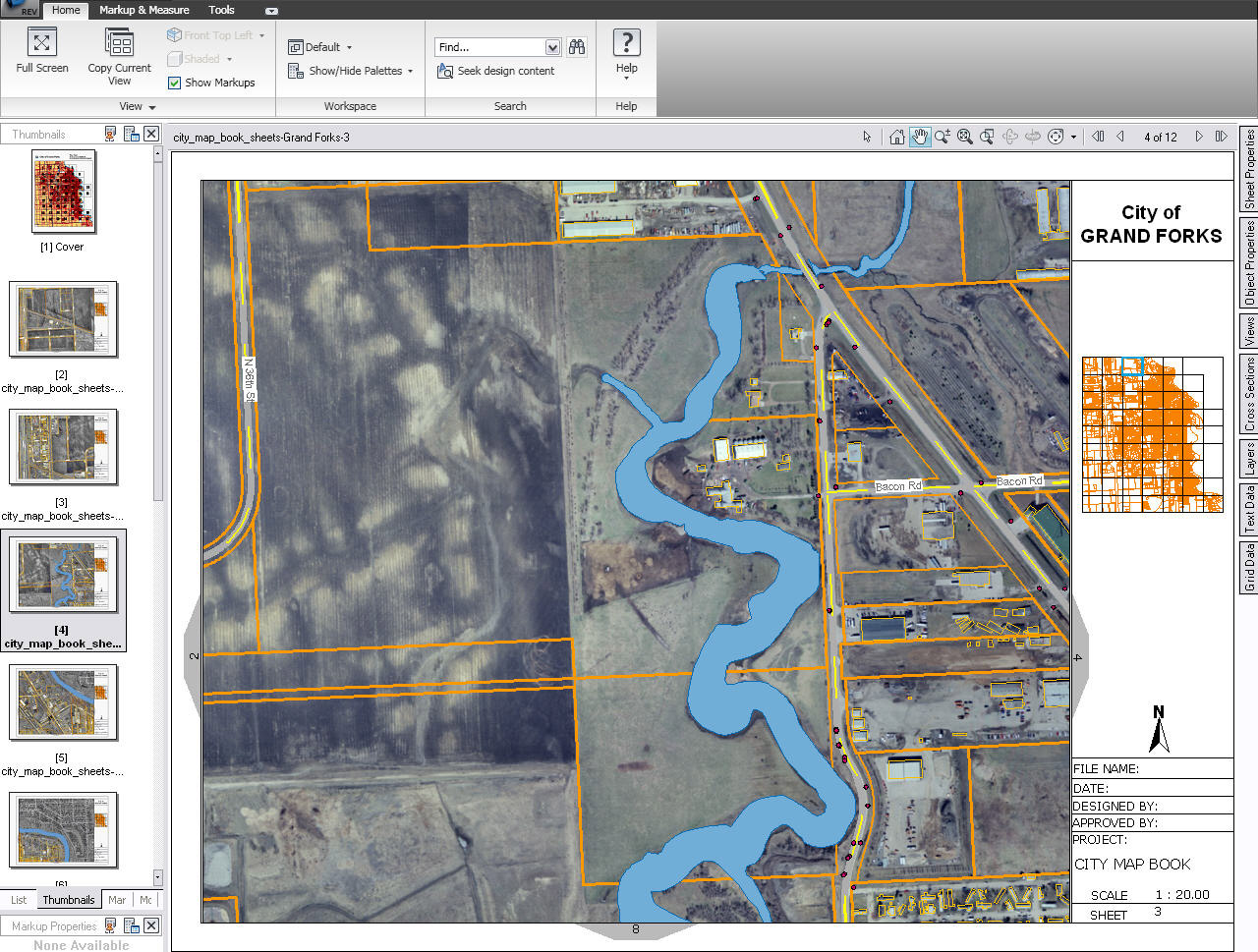 Рис.2. ГИС-платформа AutoCAD Map 3D
